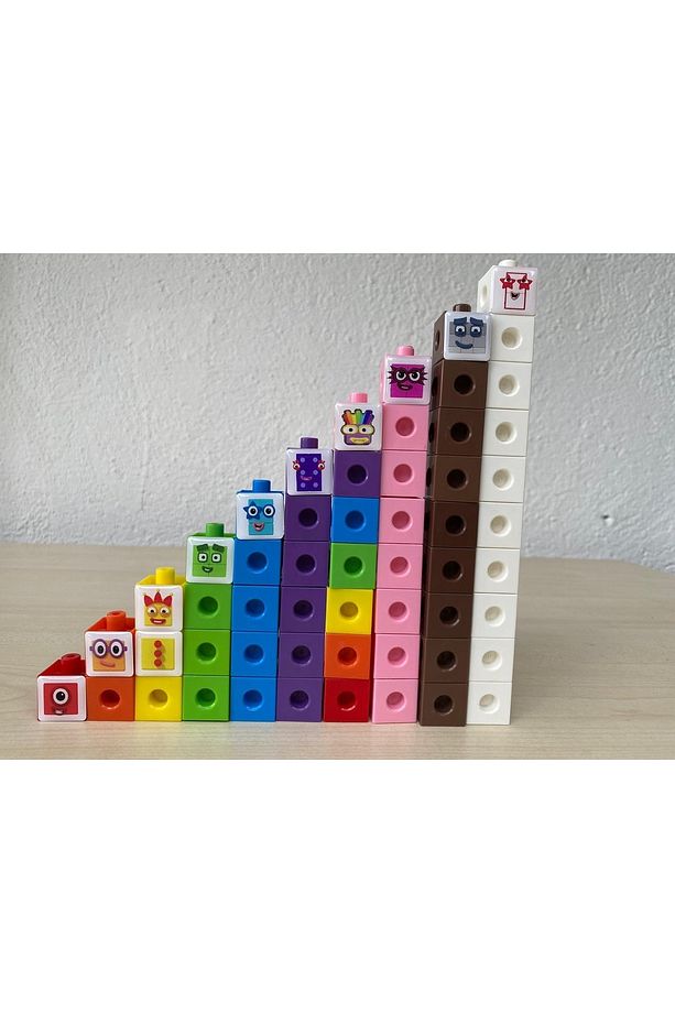 Numberblocks 1-2-3-4-5-6-7-8-9-10 Lego Küp Number Blocks - 3