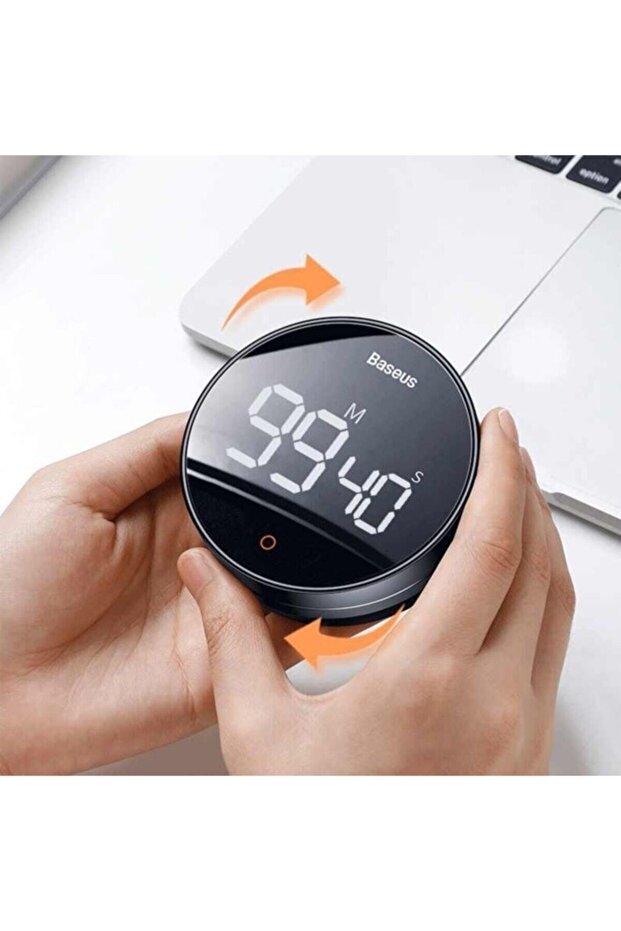 Heyo Rotation Pro Manyetik Dijital Zamanlayıcı Çalar Saat Füme - 2