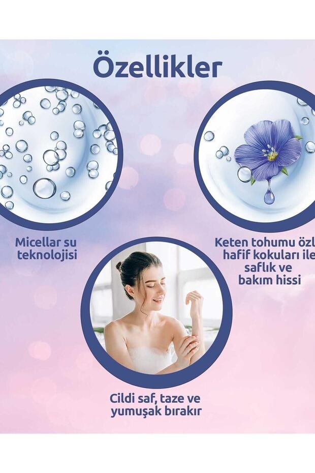 Micellar Care Keten Tohumu Özlü Micellar Su Ile Banyo Ve Duş Jeli 500 Ml - 5