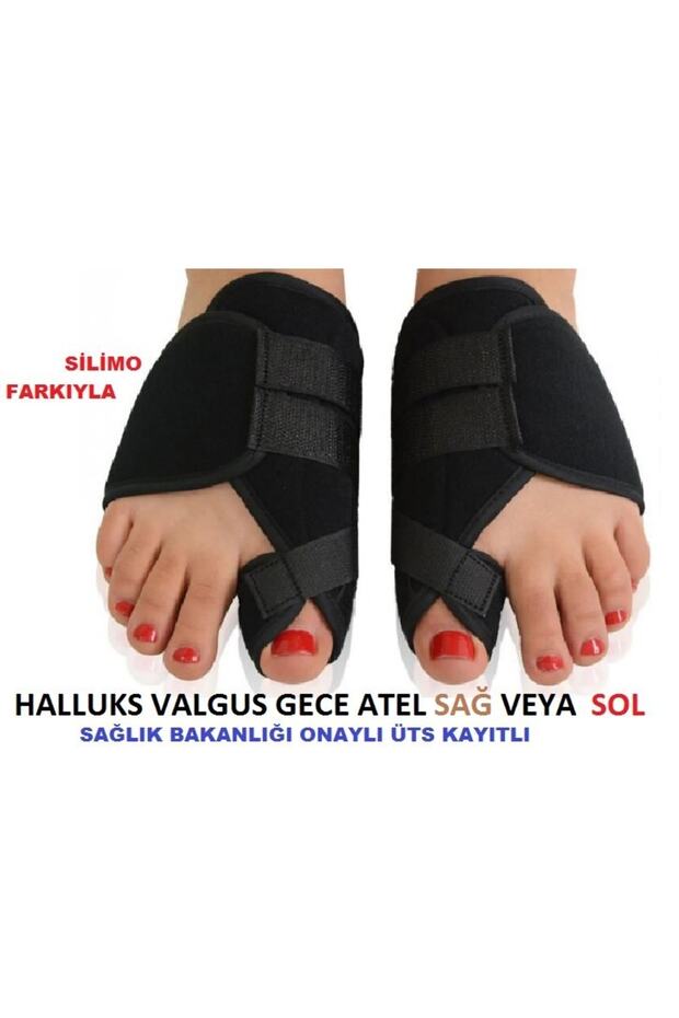 Halluks Valgus Ayak Baş Parmak Çıkıntısı Tedavisi Kemik Düzeltici 2li Gece Ateli - 6