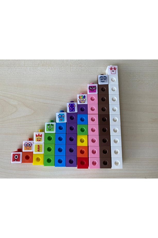 Numberblocks 1-2-3-4-5-6-7-8-9-10 Lego Küp Number Blocks - 5