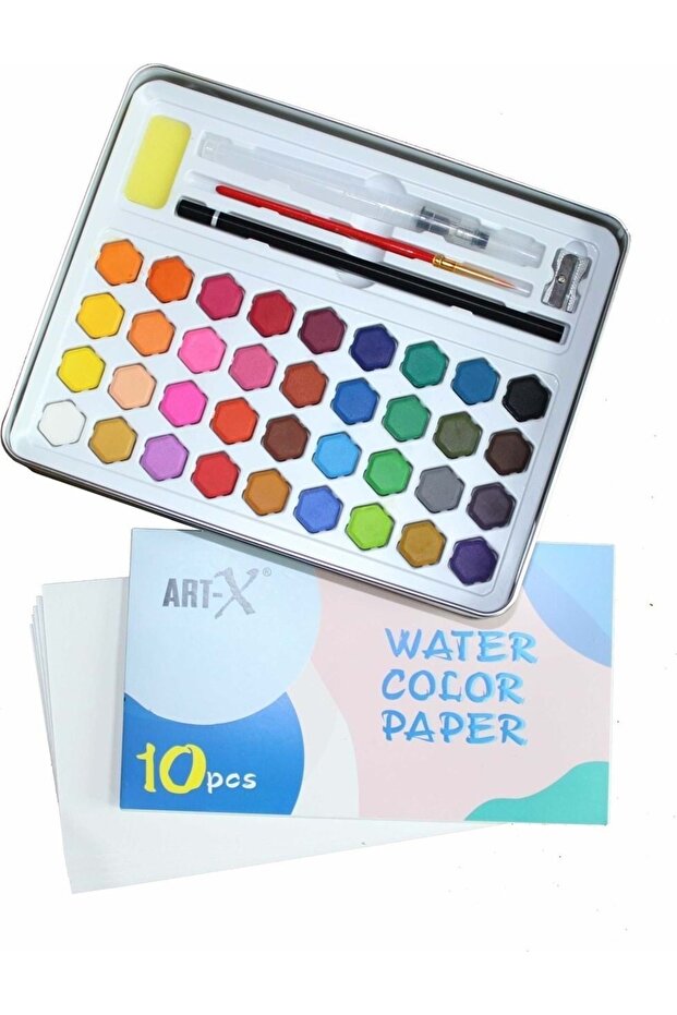 مجموعة ألوان مائية من Art-x 36 لونًا