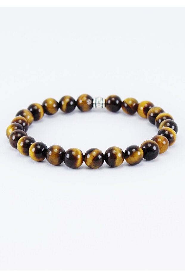 Unisex Natural Stone Bracelet Tiger Eye, Gemini Scorpion Capricorn Crab