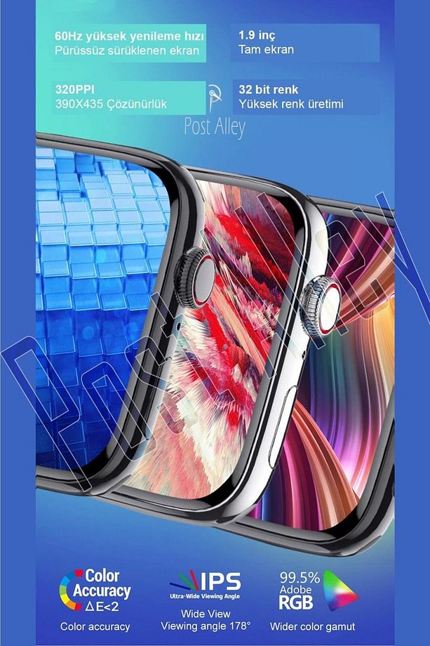 Iphone Ve Android Uyumlu Watch 7 Plus Max Nfc Ve Gps Özellikli Akıllı Saat Siyah Yeni 2022 Dt7 Max - 4