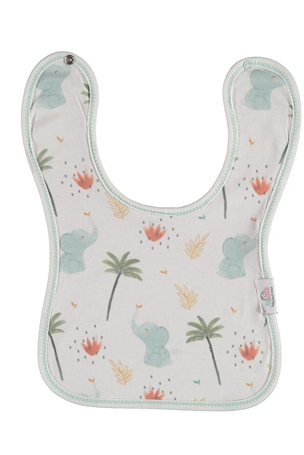 Cute Patterned Jersey Bib for Baby Girls and Boys