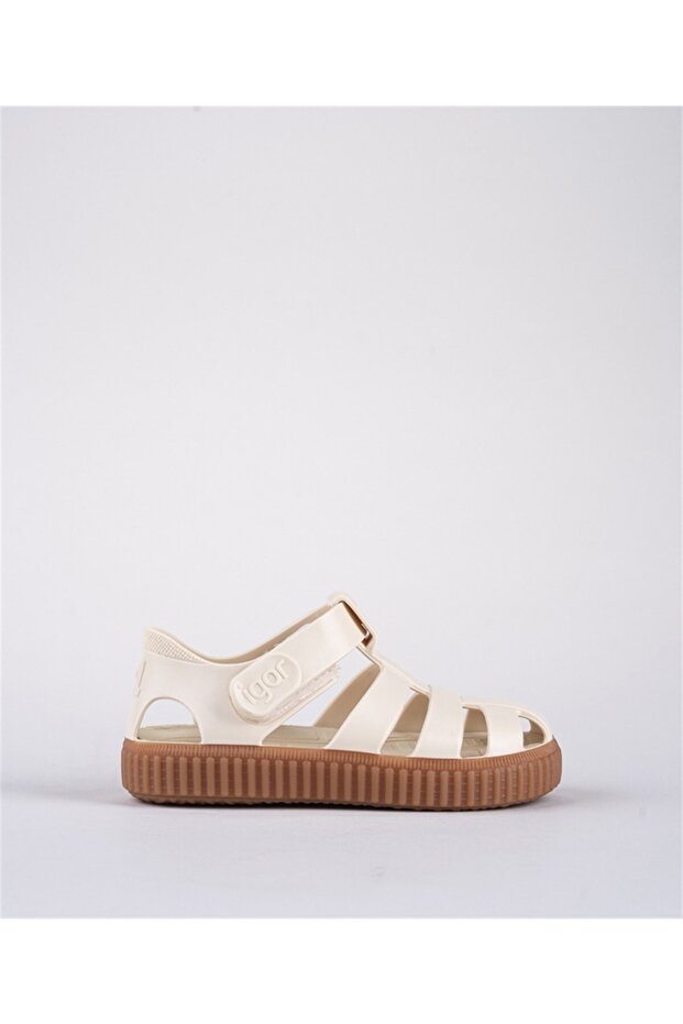 S10291 Nico Caramelo Kids Sandals Cream