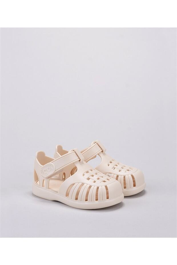 S10271 Tobby Solid Child Sandale Krema - 4