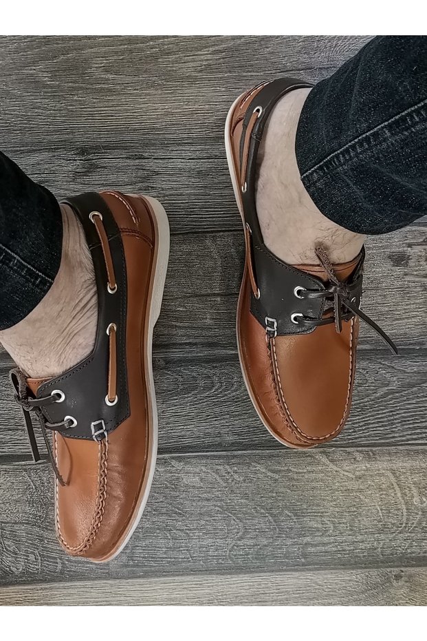 Thermo Sole Genuine Leather Laced Classic Casual Shoes