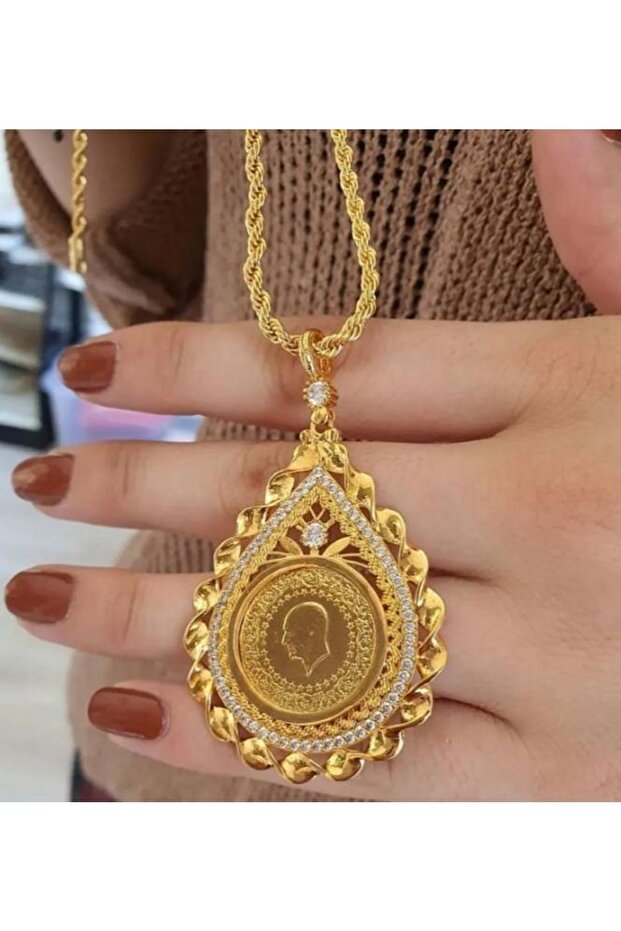 Altın Kaplama Kolye - 1