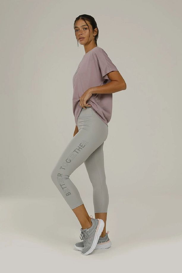 2m Ct1163 Carla Slogan 3/4 Leggings 2 Kadın Tayt - 6