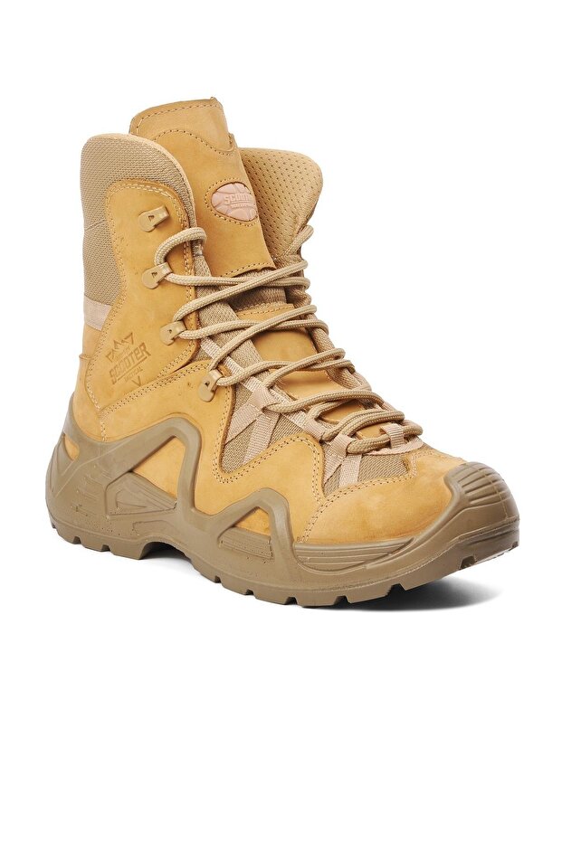 حذاء P1490 بيج Nubuck جلد طبيعي مقاوم للماء للرجال
