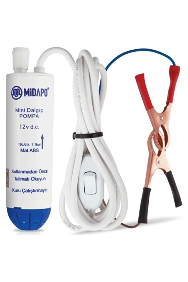 12 Volt 1/4" Mini Dalgıç Pompa - 1