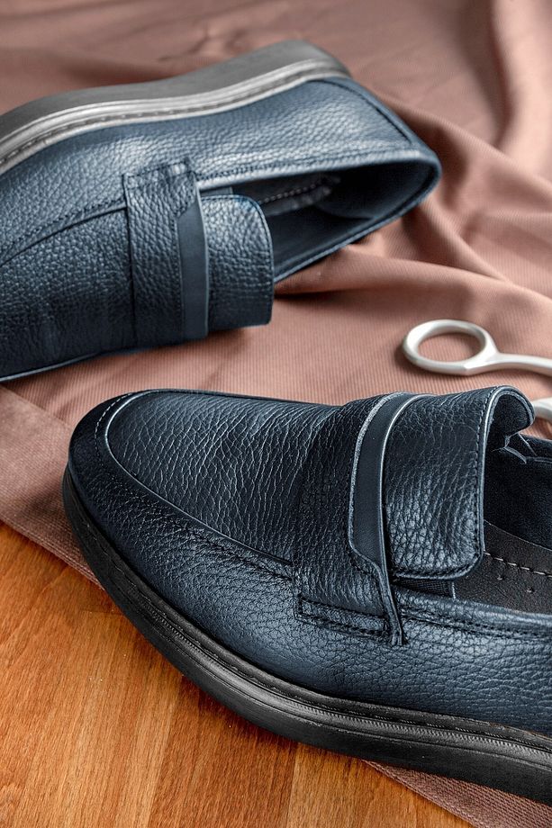 Frio Hakiki Deri Erkek Günlük Klasik Ayakkabı, Loafer Klasik Ayakkabı - 5
