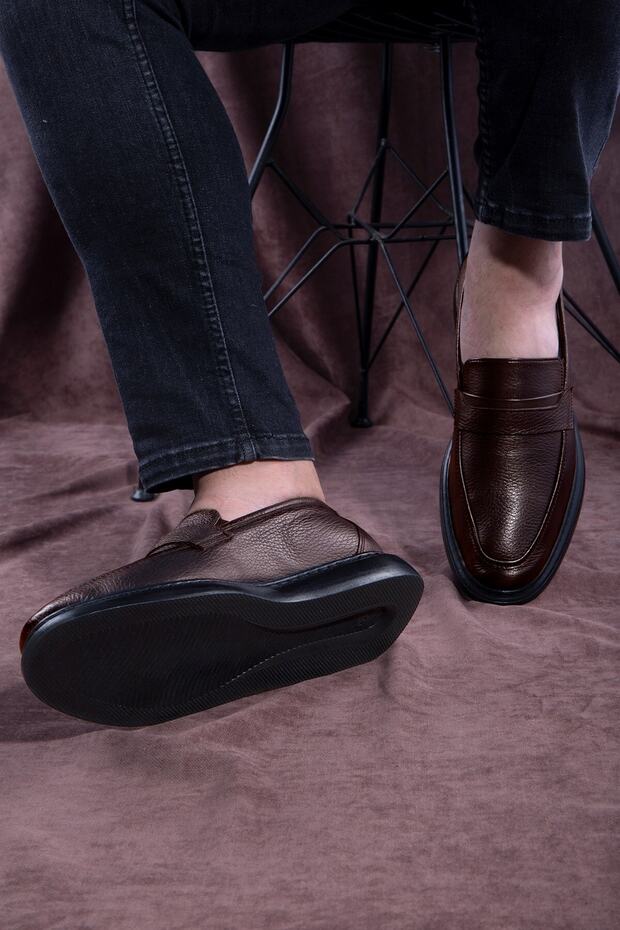 Frio Hakiki Deri Erkek Günlük Klasik Ayakkabı, Loafer Klasik Ayakkabı - 7