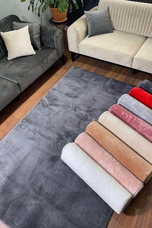 Antrasit Peluş Halı - 2