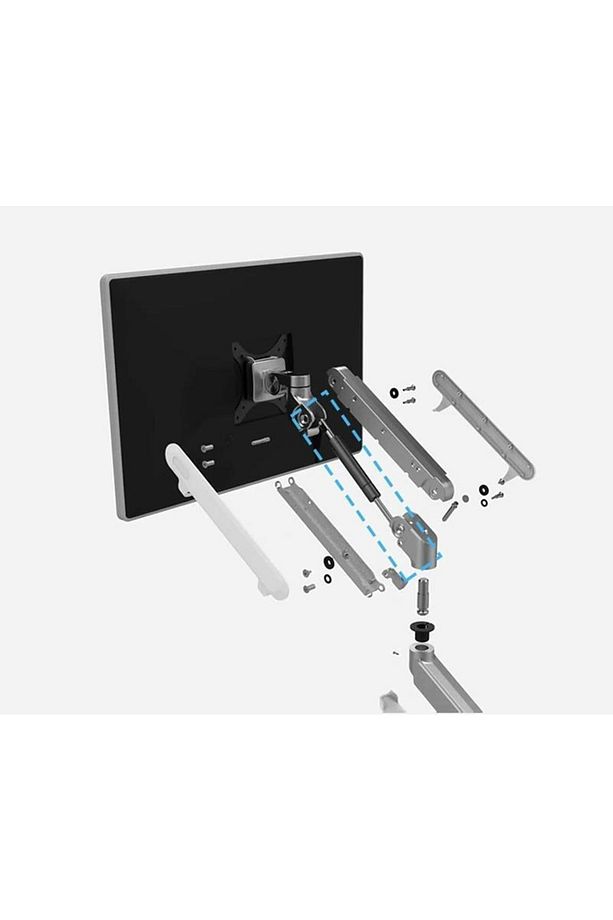 Oz-1 Ayarlanabilir Tek Kol Amortisörlü Monitör Masa Tutucu Aparat - 3