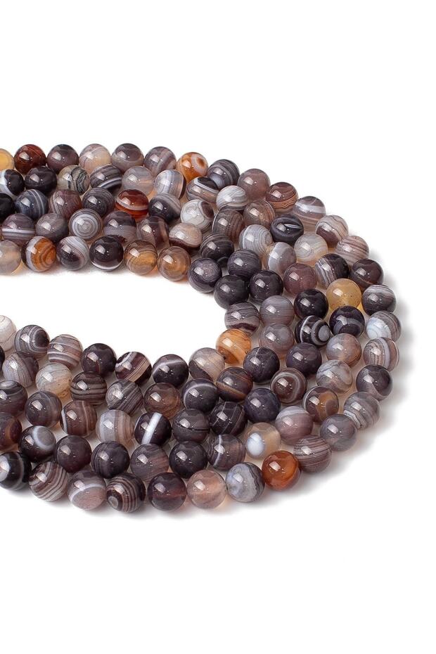 8 mm Botswana Agate Stone Array - 1