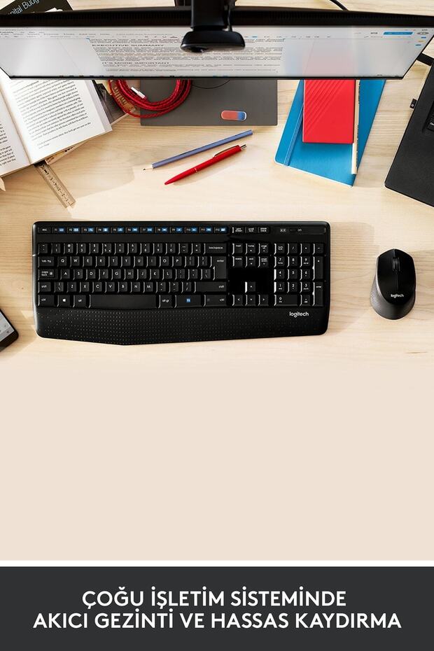 M280 Konforlu Kablosuz Optik Mouse Siyah - 3