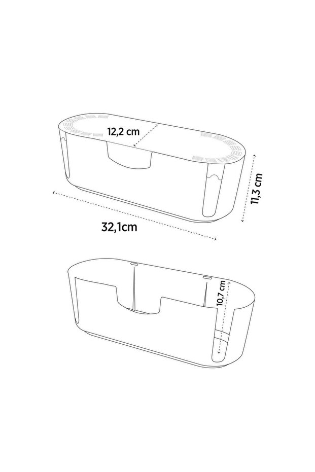 منظم الكابلات، صندوق متعدد المقبس، صندوق إخفاء الكابلات الآمن - 7