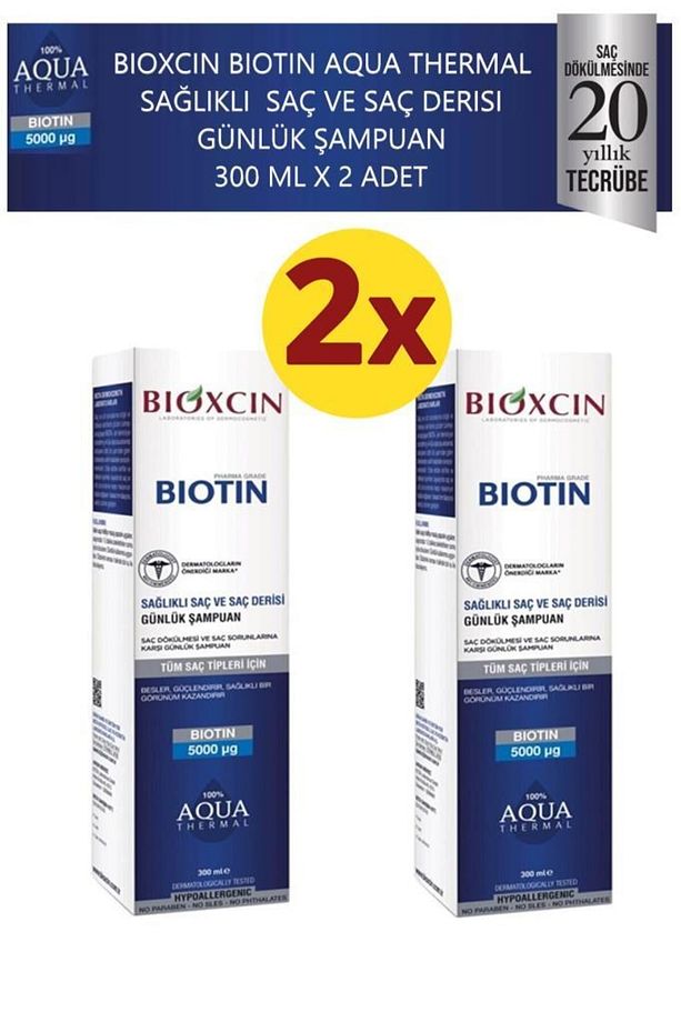 Biotin Aqua Termal Şampuan 300 ml X 2 Adet - 1