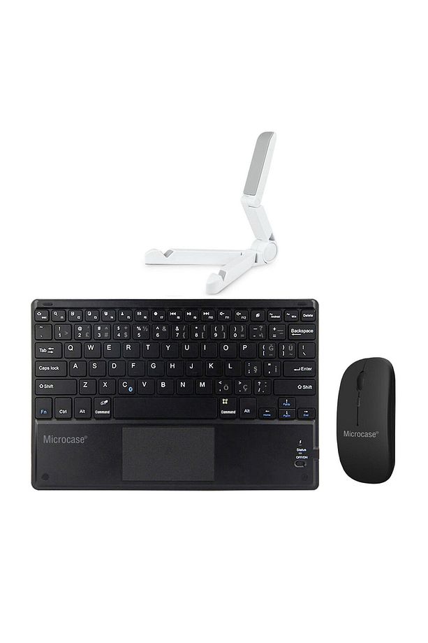 Ipad 9.nesil 10.2 2021 Touchpad Bluetooth Klavye 24 Cm + Bluetooth Mouse + Stand Al2766 - 5