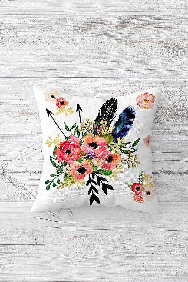 One Side Printed Hidden Zipper Decorative Pillowcase Throw Pillow Case Seat Pillowcase