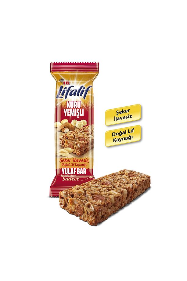 Lifalif Kuru Yemişli Yulaf Bar 35 g x 6 Adet - 3