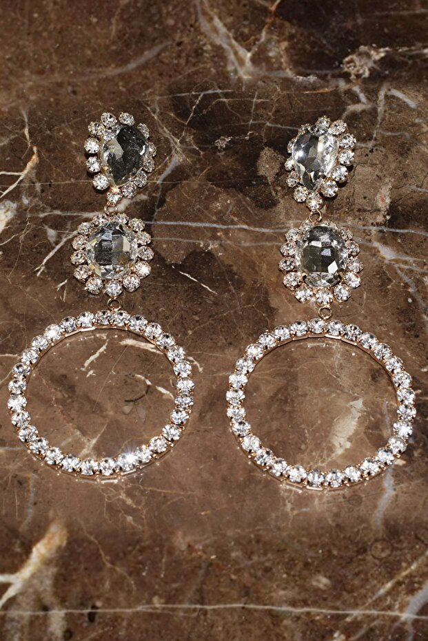 Crystal Water Drop Earrings - 2