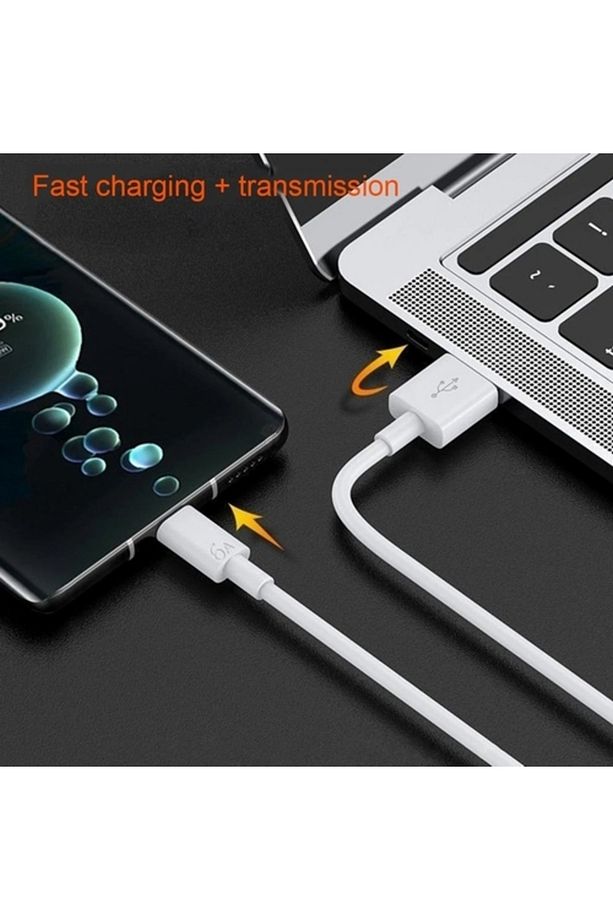 Oppo Reno5 Lite Vooc Usb C 6a 65w Turbo Hızlı Şarj Type-c Kablosu 1 Metre - 2