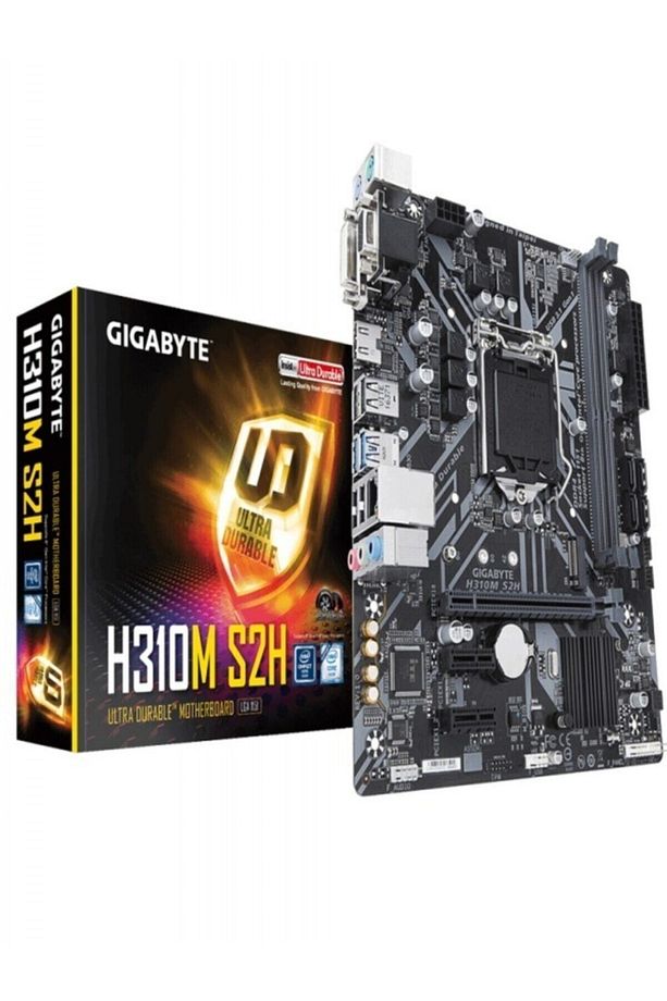 H310m S2h 2666mhz Oc Ddr4 Soket 1151 M.2 Hdmı Dvı Vga Matx Anakart - 1