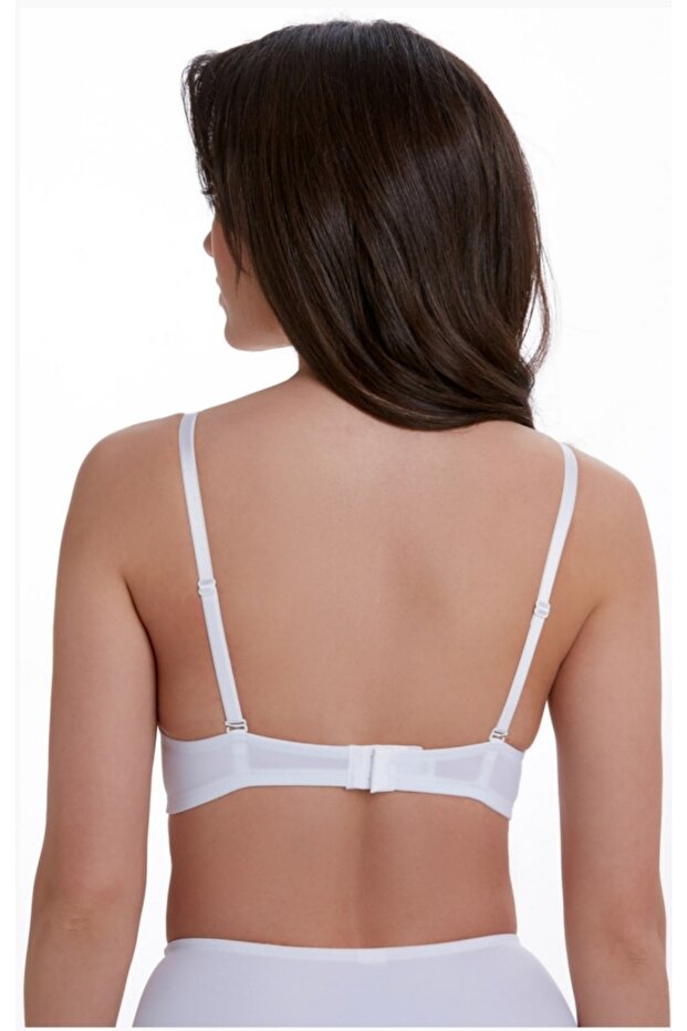 حمالة صدر مبطنة باللون الأبيض - 4