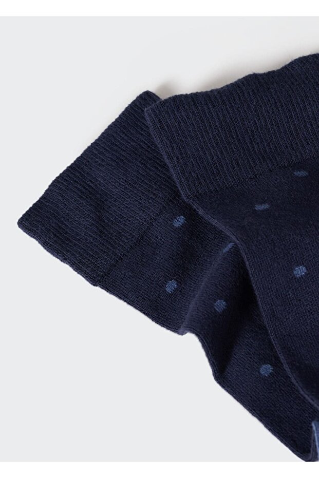 Puantiyeli Pamuklu Çorap - 2