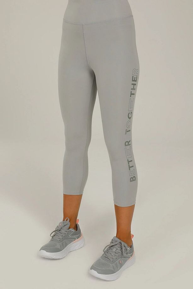 2m Ct1163 Carla Slogan 3/4 Leggings 2 Kadın Tayt - 1