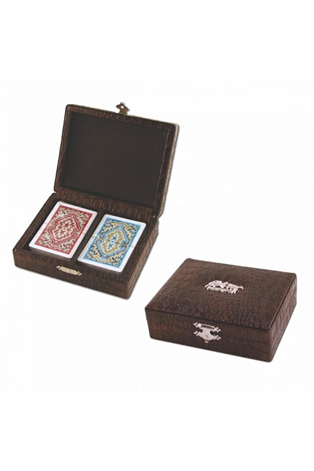 Star Elite Leather Playing Card