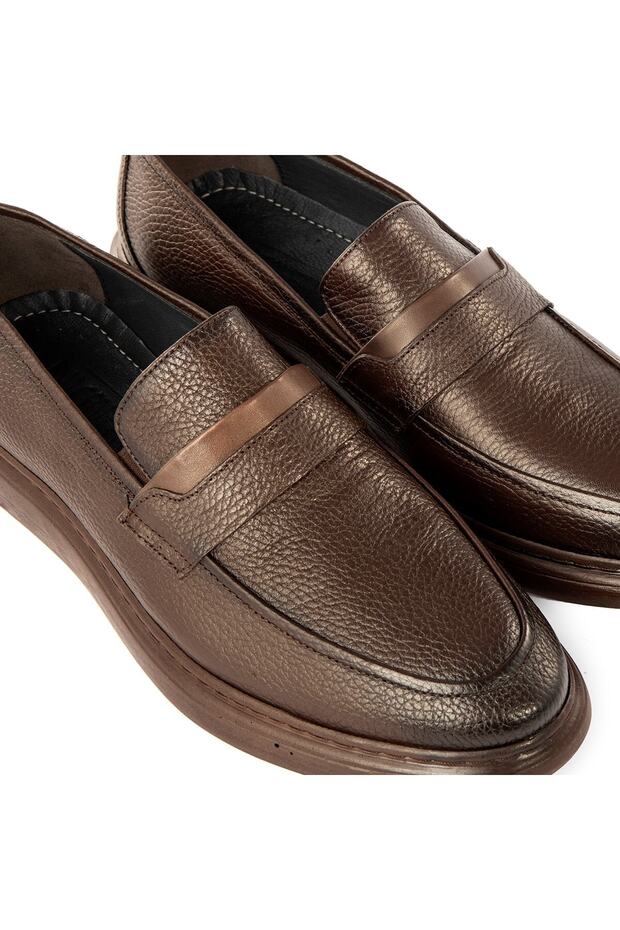 Frio Hakiki Deri Erkek Günlük Klasik Ayakkabı, Loafer Klasik Ayakkabı - 3