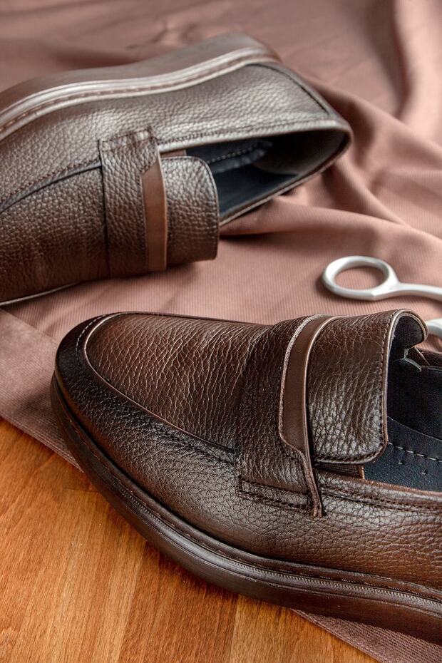 Frio Hakiki Deri Erkek Günlük Klasik Ayakkabı, Loafer Klasik Ayakkabı - 5