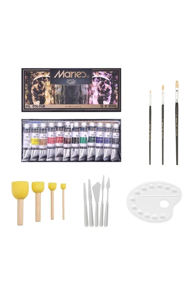 Yağlı Boya Başlangıç Seti 12x12ml - 1