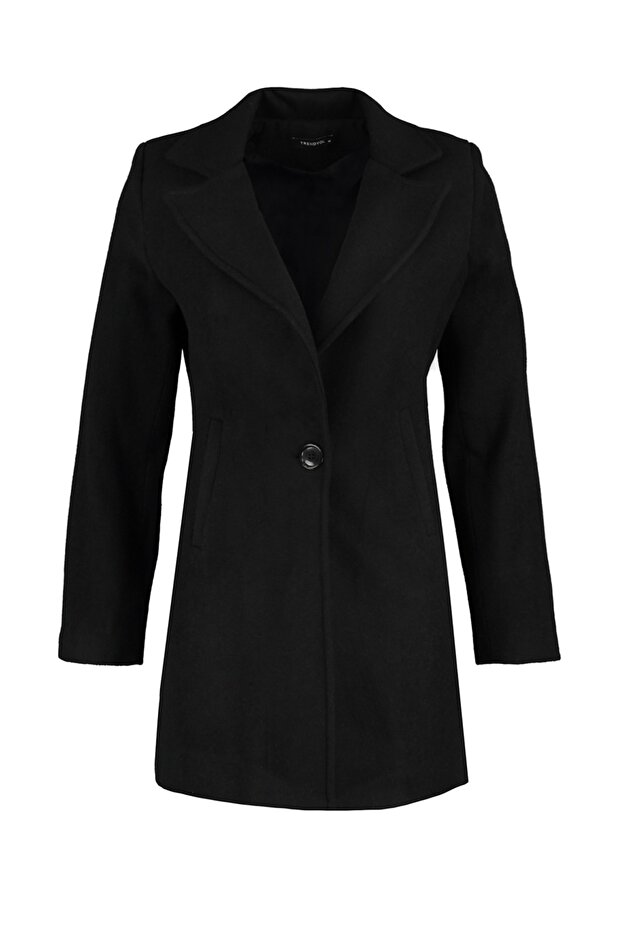 Black Stamp Coat - 6