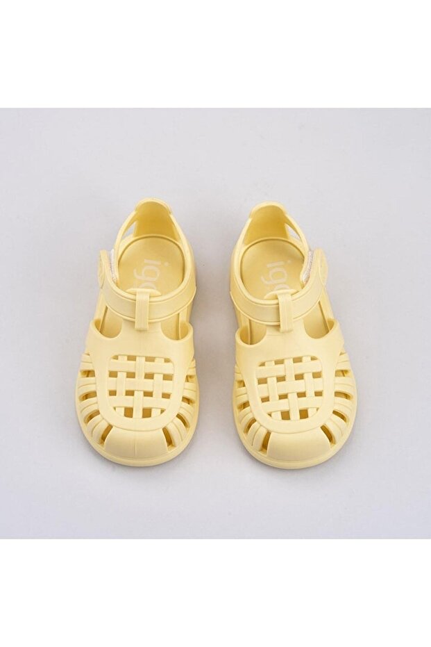 S10271 Sandale pentru copii Tobby Solid Vanilie - 3