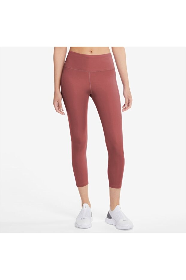 W Nk Df Fast Crop Kadın Koşu Tayt - 1