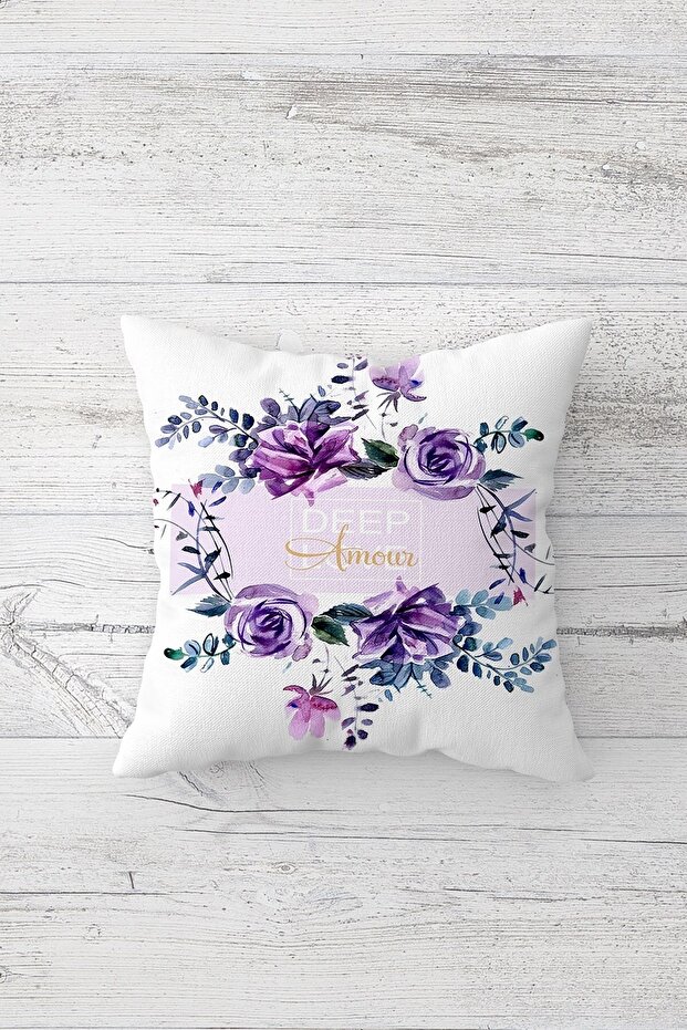One Side Printed Hidden Zipper Decorative Pillowcase Throw Pillow Case Seat Pillowcase