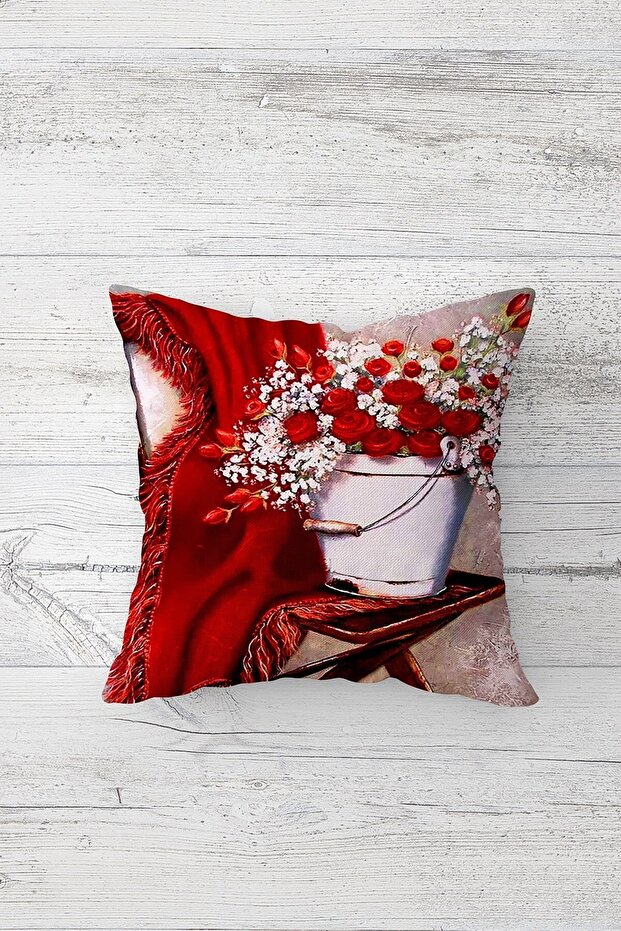 One Side Printed Hidden Zipper Decorative Pillowcase Throw Pillow Case Seat Pillowcase