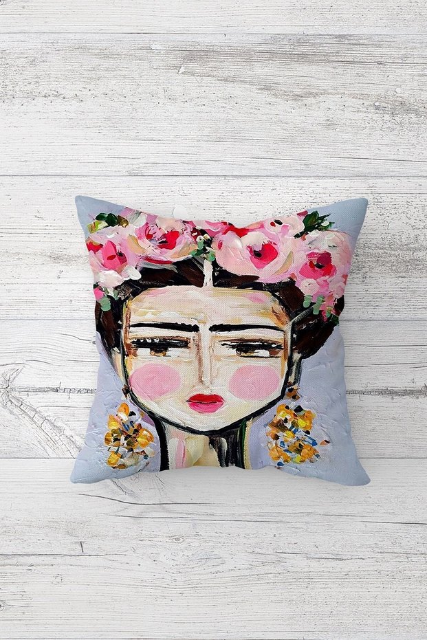 One Side Printed Hidden Zipper Decorative Pillowcase Throw Pillow Case Seat Pillowcase