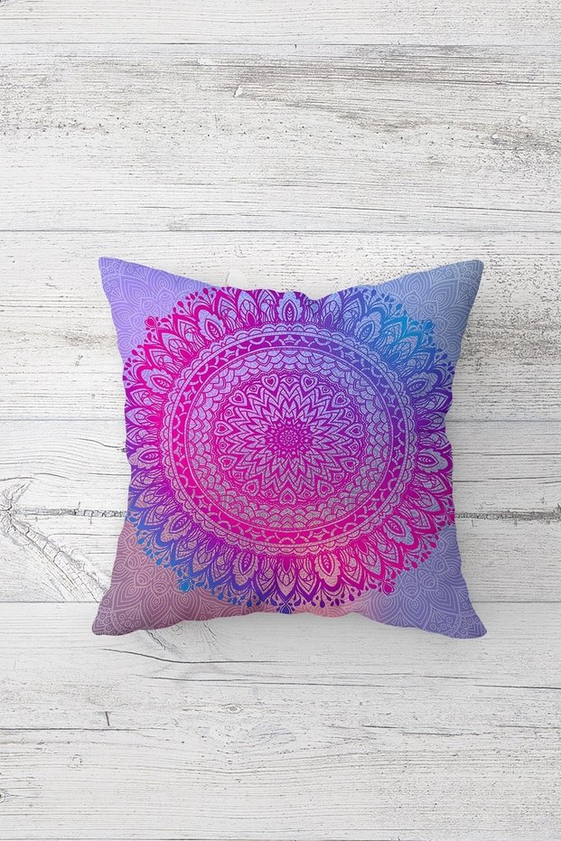 One Side Printed Hidden Zipper Decorative Pillowcase Throw Pillow Case Seat Pillowcase