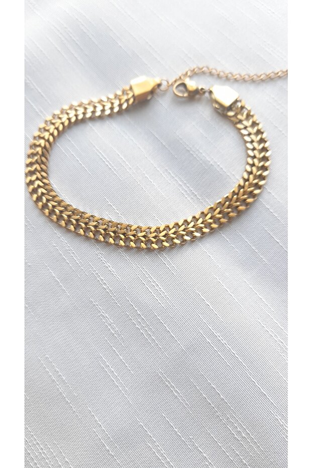 Gold Steel Chain Imprint