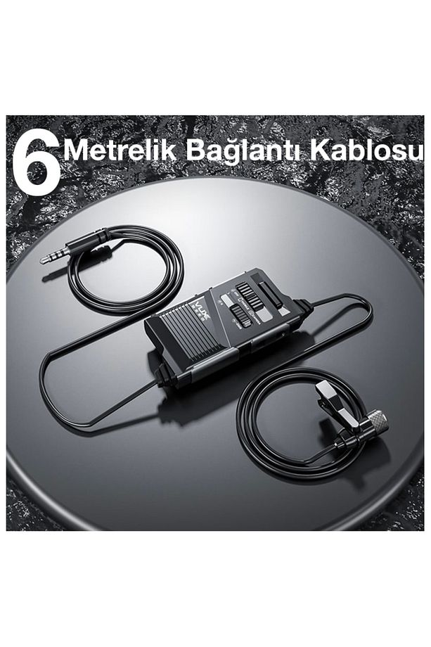 Up10l Lavalier Yaka Mikrofonu Dslr, Kamera Ses Kayıt Vlog - 5