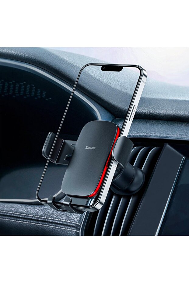 Metal Age? Klima Havalandırma Bölmesi Araç Içi Telefon Tutucu Siyah - 5
