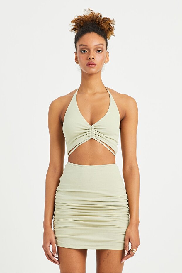 Kadın Yeşil Leslie Üst - 1