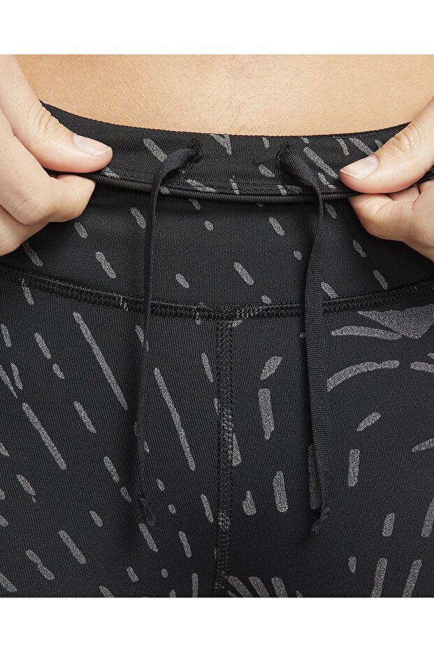 Dri-fıt Run Division Fast Yansıtıcı Baskılı Kadın Koşu Taytı Dd6803-010 - 5