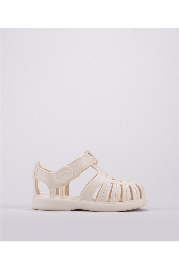 S10271 Tobby Solid Child Sandale Krema - 1